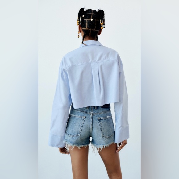 NWT Zara Denim Shorts - Picture 2 of 7